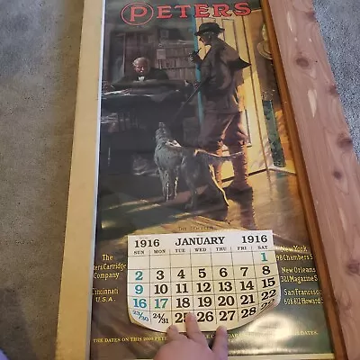Peters Cartridge Co. Calendar Poster  THE TEMPTER  By Philip Goodwin 1916/2000 • $20