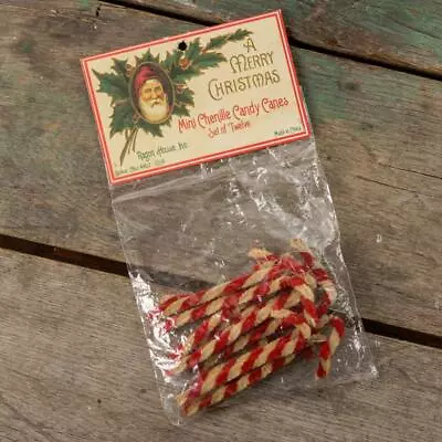$14.99 • Buy Mini Chenille Candy Cane Christmas Tree Home Decor Set Of 24