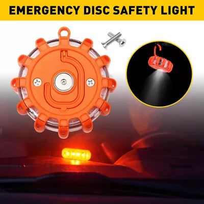 1/2Set LED Magnetic Light Round Beacon  Hazard Strobe Warning SOS Light • $12.99