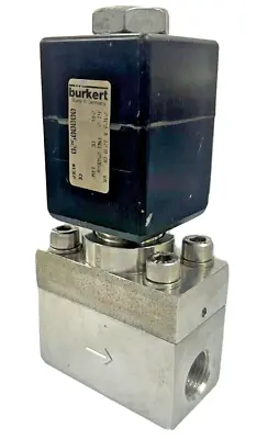 Burkert Type 2400 # 520 2/2 NC High Pressure Solenoid Valve 250 Bar G1/2 24V DC • $775