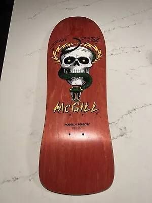 Vintage Powell Peralta Mike McGill Snake And Skull Skateboard Autographed • $650