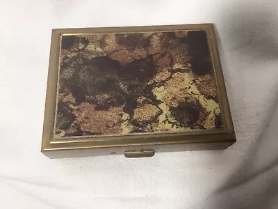 Vintage Zell Fifth Avenue Square Makeup Mirror Compact Case Mid-Century C.1960’s • $12.95