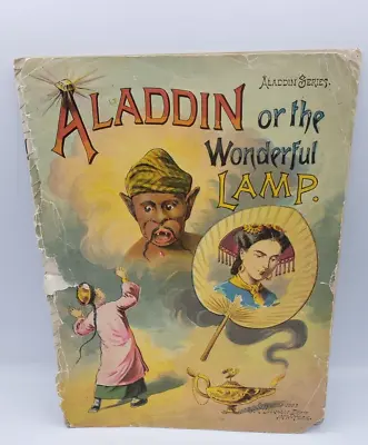 Antique 1889 ALADDIN Fairy Tales Book Victorian Children's MCLOUGHLIN BROS • $50