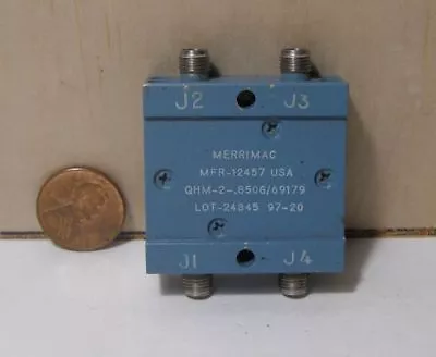 Merrimac Coupler Model Qhm-2-8506/69179 Lot:24845 97-20 Color:blue • $29.99