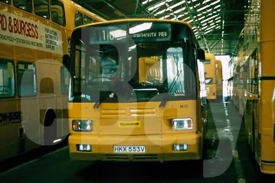 Bus Photo - Bournemouth Transport Yellow Buses HKX553V Bedford JJL Depot Shot • £1.19