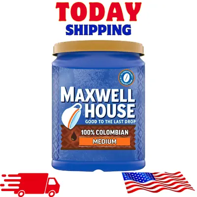 Maxwell House Medium Roast 100% Colombian Ground Coffee 37.7 Oz. Canister • $11.94