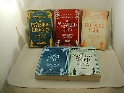 Genevieve Cogman The Invisible Library Series Books 1-5 Steampunk Magic Fantasy • $27.95