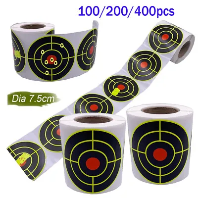 Splatter Target Stickers 3inch Self-Adhesive Reactive Targets Paper For Shooting • $88.98