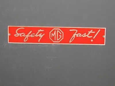 MG Safety Fast Red Sign Man Cave Garage Art MGB  • $19.95