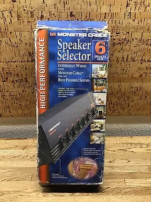 Monster Cable 6-Way Speaker Selector MSS6 New Old Stock C-4 • $44.99