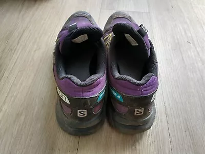 Salomon Speedcross 4 GTX Womens Trail Running Shoes UK 7.5 Purple Gore-Tex • £10.50