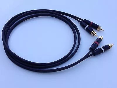 3FT Mogami With Neutrik Rean Gold Phono RCA Cable Red - White Color Code • $19.94