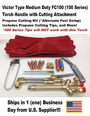 Victor Type 100fc Cutting Torch W/ Cutting Attachment-propane Kit !!! • $189.99