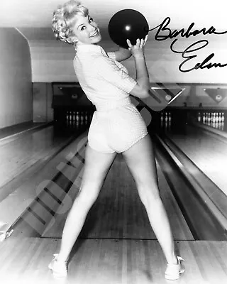 Barbara Eden I Dream Of Jeannie Bowling Preprint Signed Autograph 8X10 Photo • $11.99