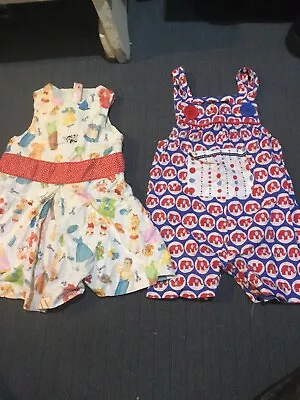 Rock Your Baby Dress And Oobi Overalls Size 0 *Free Post • $32