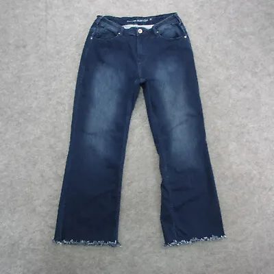 Cowgirl Tuff Jeans Women's 31 Blue Dark Wash Boyfriend Jeans • $19.98