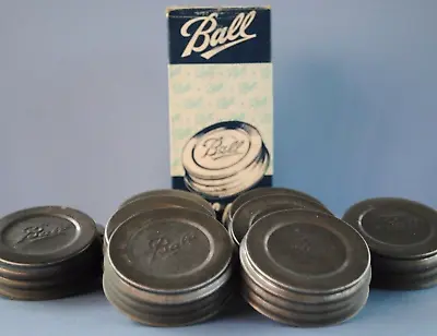 *1* Vtg BALL PORCELAIN~LINED ZINC CAP LID ~ REGULAR~MOUTH MASON CANNING JAR NOS • $12