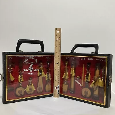 VINTAGE VIETNAM MINIATURE Music Stringed Instruments Case Display Box Handmade • $49