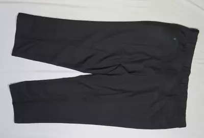 Haggar Golf Mens Pant 48x29 Black Khaki Cool 18 Gab Pleated Chino New Nwot • $26.22