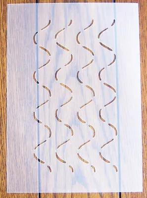 Wavy Quilting Stencil A5 Mask Reusable PP Sheet For Arts & Crafts DIY • £5