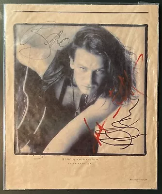 U2 - Rare Signed Autographed 1987 Full Rolling Stone Magazine Page • $610