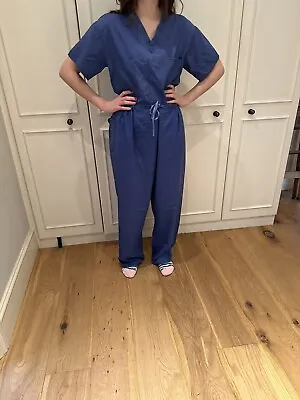 Dress Up Nurse Doctor Blue Scrubs For Party Wear Or Halloween Size M/L • £5