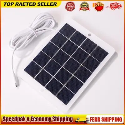 3W 5V Portable Micro USB Solar Panel Charger Phone Light Power Supply Accessory • £9.22