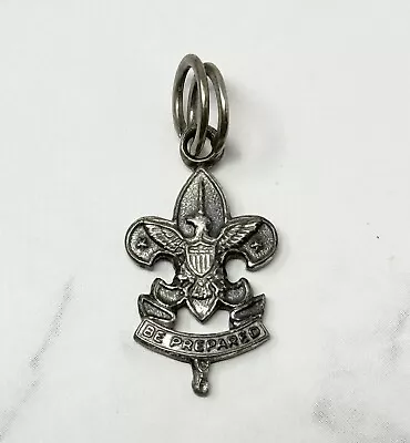 Vintage BSA Boy Scouts Be Prepared Sterling Silver Charm Pendant Eagle • $12