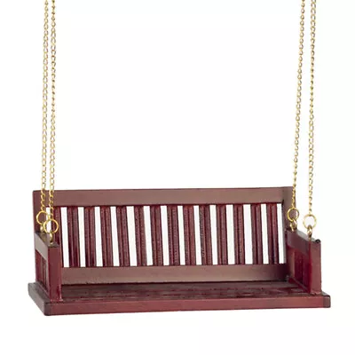 Dollhouse Miniature Porch Swing In Mahogany By Classics Of Handley House • $16.99