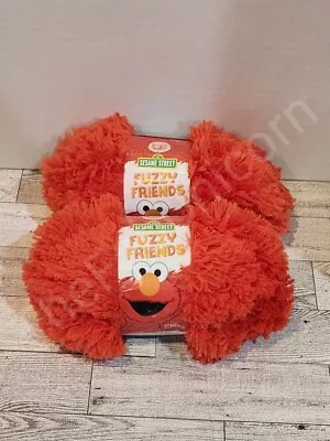 Lion Brand Yarn Sesame Street Fuzzy Friends Yarn Elmo Red Lot Of 2 - 33 Yds Each • $9.99