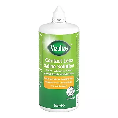 Vizulize Saline Solution For Contact Lenses 360ml • £7.99