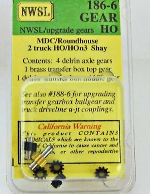 Northwest Short Line 186-6 HO Gear MDC/Roundhouse 2 Truck Shay Upgrade • $62.66