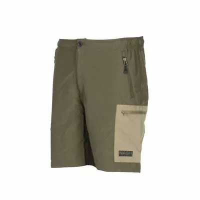 Nash Shorts Ripstop -Green - All Sizes - Carp Fishing Clothing NEW • £29.96