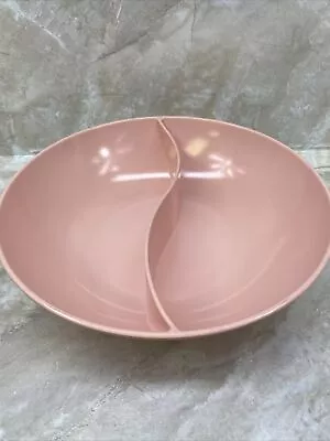 Windsor Melmac Pink Divided Serving Vegetable Bowl #417-1 Vintage Made In USA • $9.99