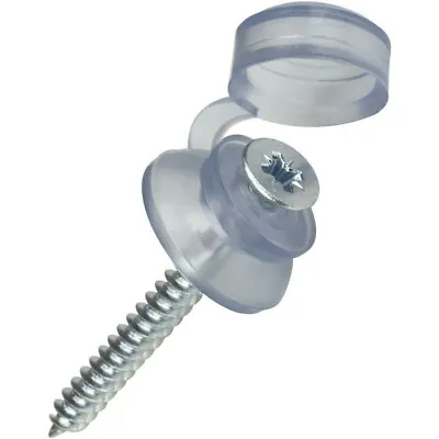 £12.99 • Buy 100   2  50mm CORRUGATED ROOFING FIXING, SCREWS AND CLEAR STRAP CAP WASHERS