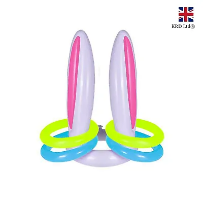 Inflatable Bunny Ears Game Easter Party Hoopla Ring Toss Kids Family Toys H399 • £4.85