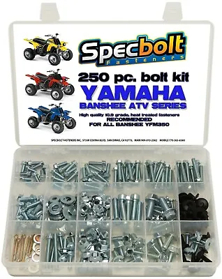 YAMAHA Banshee Bolt Kit ATV Body Bolts Nuts Plastic Fenders Engine SPECBOLT • $59.99