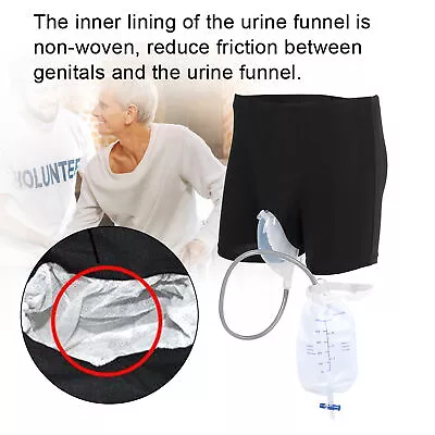 Incontinence Pants Urine Bag Reusable Pee Holder Silicone Urine Funnel For Elder • $24.03