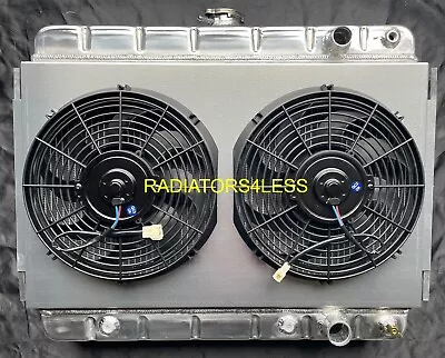 3 Row Aluminum Radiator Shroud & 12  Fans 1959-1968 Impala Many Gm Cars Ls Swap • $449