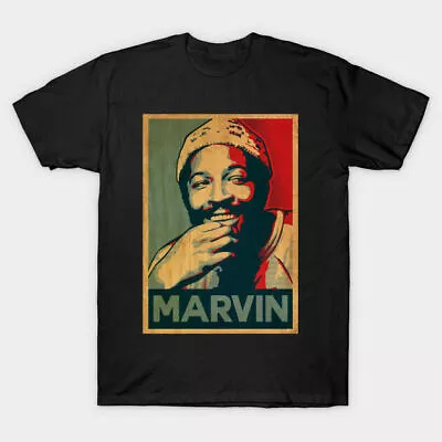 Marvin Gaye T-Shirt Short Sleeve Black Unisex All Sizes • $19.94