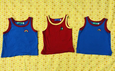 £8.50 • Buy 3 X Little  Bird Rainbow Vests 18-24 Months 🌈 Unisex