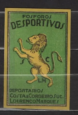 MATCHBOX LABELS PORTUGAL- Rampant Lion Height  51 Mm - **mint • £1.80