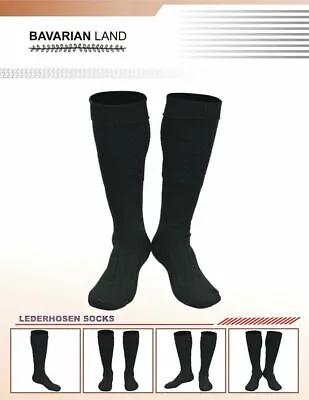 Men New Scottish Irish Highland Long Kilt Hose Socks Green White Black All Sizes • $16.99