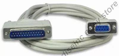 10ft Long DB9pin Female~DB25 Male Straight Through RS232 Serial/Modem Cable/Cord • $6.39