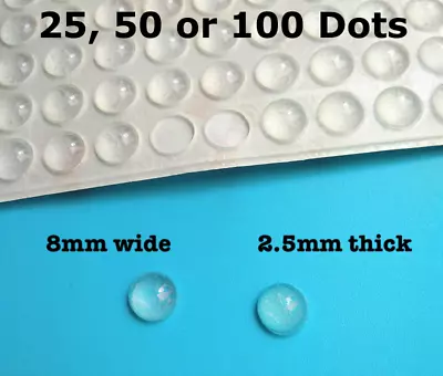 £3.95 • Buy Soft Close Rubber Furniture Cupboard Door Bumper Pads Stops Cushion Feet Dots
