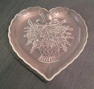 Mikasa Crystal Endearment Heart Platter - Valentine's Day 2024 - Valentine • $7.95