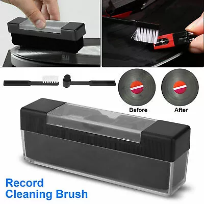 Vinyl Record Cleaning Brush Set Stylus Velvet Anti-static Cleaner Tool Kit 3in1 • $8.51