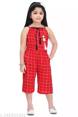 Fancy Kids & Girls Rayon Latest Jumpsuits Romper Partywear  Pants Trousers • $32.78