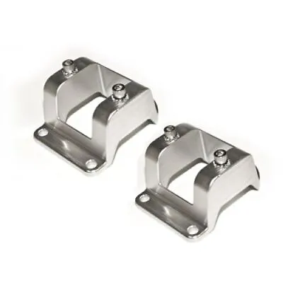 Scott Drake C5ZZ-18A017-BL Billet Shock Tower Caps For Ford Mustang 65-66 • $94.61