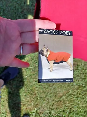 $12 • Buy Zack & Zoey XX- Large Dog Fleece Vest W Ripstop Chest